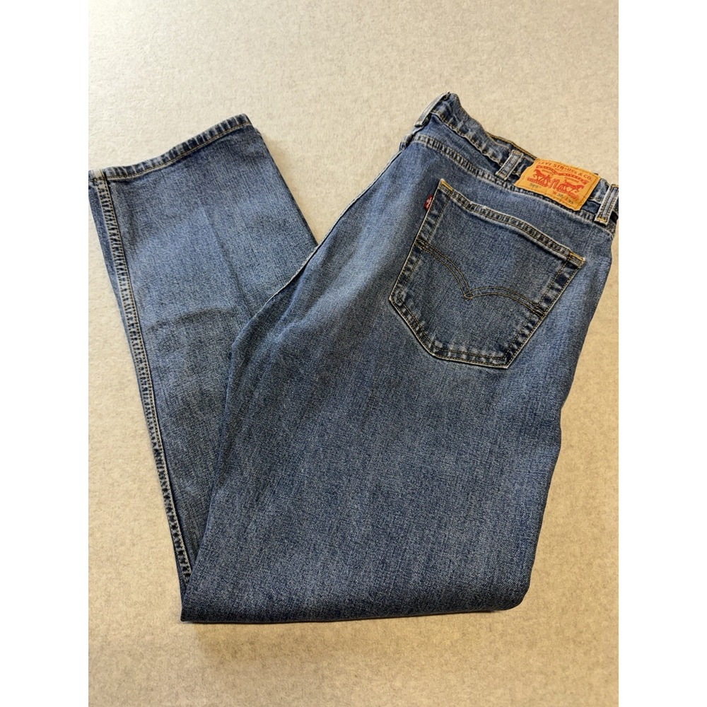 Levi's 505 Jeans Mens 38x32 Blue Regular Fit Straight Leg Denim  0123
